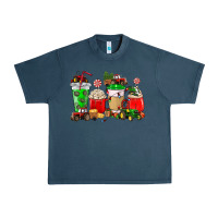 Midnight Navy Christmas tractor coffee cup Urban Heavy Tee - NancyCooperArtShop