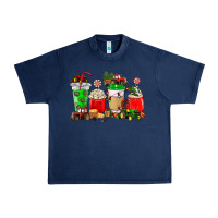 Navy Christmas tractor coffee cup Urban Heavy Tee - NancyCooperArtShop