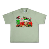Oil Green Christmas tractor coffee cup Urban Heavy Tee - NancyCooperArtShop