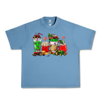 Pebble Blue Christmas tractor coffee cup Urban Heavy Tee - NancyCooperArtShop