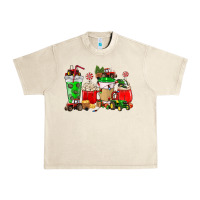 Sandshell Christmas tractor coffee cup Urban Heavy Tee - NancyCooperArtShop