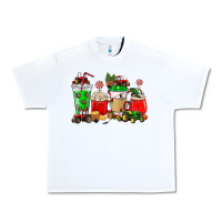 White Christmas tractor coffee cup Urban Heavy Tee - NancyCooperArtShop