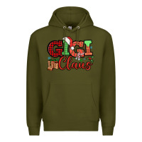 Army Green Gigi claus christmas mother's day Premium Hoodie - HowdyJamesFarm