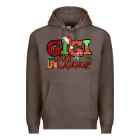 Coffee Gigi claus christmas mother's day Premium Hoodie - HowdyJamesFarm