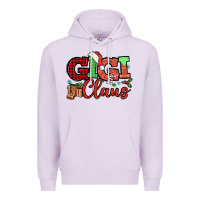 Lilac Gigi claus christmas mother's day Premium Hoodie - HowdyJamesFarm