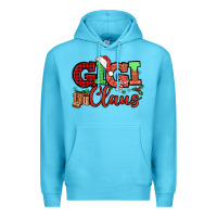 Ocean Blue Gigi claus christmas mother's day Premium Hoodie - HowdyJamesFarm