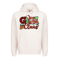 Pale Pink Gigi claus christmas mother's day Premium Hoodie - HowdyJamesFarm
