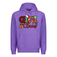 Purple Gigi claus christmas mother's day Premium Hoodie - HowdyJamesFarm