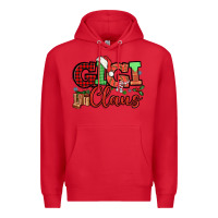 Red Gigi claus christmas mother's day Premium Hoodie - HowdyJamesFarm