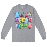 Heather Grey oh for peeps sake Long Sleeve Tee - Artiststas