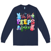 Navy oh for peeps sake Long Sleeve Tee - Artiststas