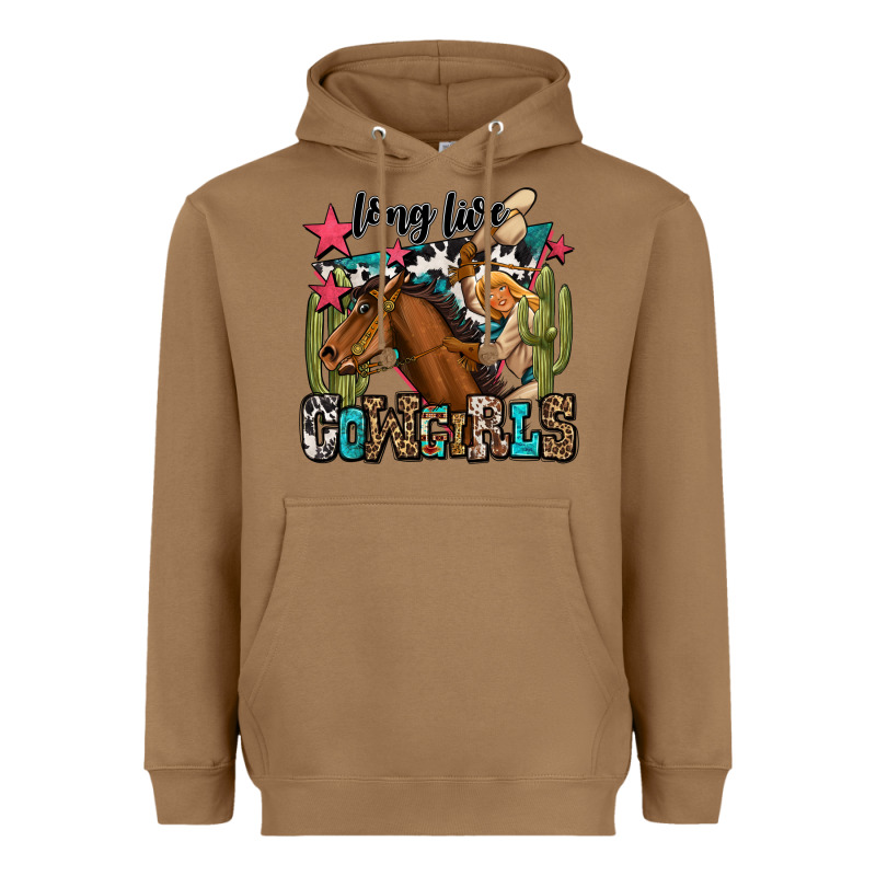 Long Live Cowgirls Heavyweight Hoodie by OliviaCreatesArt | Teevron