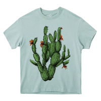 Arona cactus with flowers Heavy Core Tee - AdoDesignShop