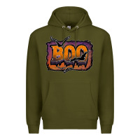 Army Green boo Premium Hoodie - JahusDesignShop