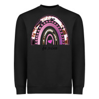 Black Valentines Day Rainbow, Valentines Day Rainbow Cowhide, Heavyweight Sweatshirt - Bettercallsaul