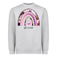Heather Grey Valentines Day Rainbow, Valentines Day Rainbow Cowhide, Heavyweight Sweatshirt - Bettercallsaul