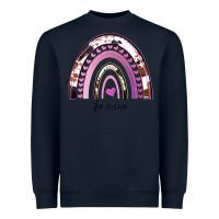 Navy Valentines Day Rainbow, Valentines Day Rainbow Cowhide, Heavyweight Sweatshirt - Bettercallsaul