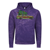 Cloud Purple christmas vacation car Vintage Hoodie - MaliasSmallBusiness