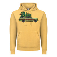Vintage Mustard christmas vacation car Vintage Hoodie - MaliasSmallBusiness