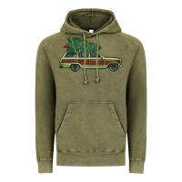 Vintage Olive christmas vacation car Vintage Hoodie - MaliasSmallBusiness