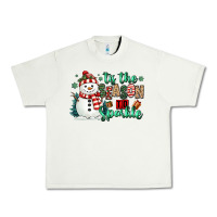 Pistachio tis the season to sparkle snowman Urban Heavy Tee - MaliasSmallBusiness