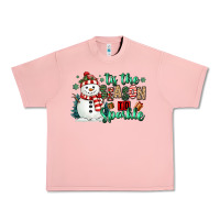 Salmon tis the season to sparkle snowman Urban Heavy Tee - MaliasSmallBusiness