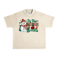 Sandshell tis the season to sparkle snowman Urban Heavy Tee - MaliasSmallBusiness
