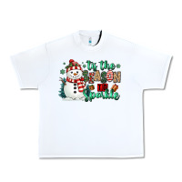 Tis The Season To Sparkle Snowman Urban Heavy Tee | Teevron