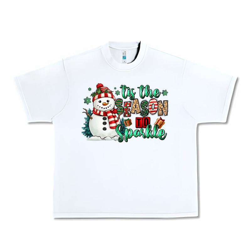 Tis The Season To Sparkle Snowman Urban Heavy Tee by MaliasSmallBusiness | Teevron