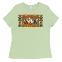 Matcha mom goat sunflowers license plate Ladies Tee - Artiststas