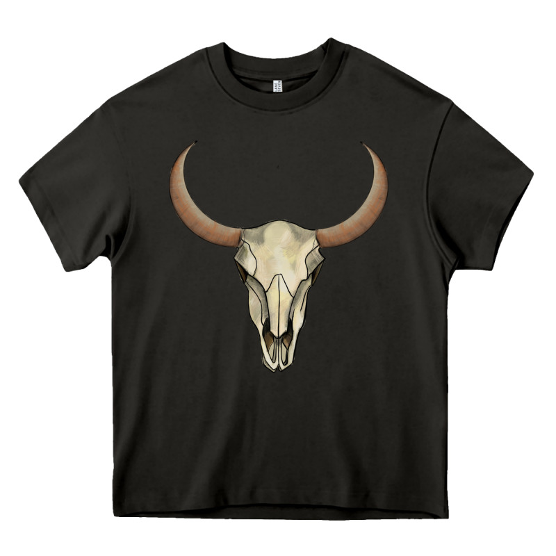Bull Skull Heavy Core Tee by AdoDesignShop | Teevron