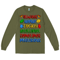 Army Green always unique totally intelligent sometimes myster Long Sleeve Tee - Artiststas