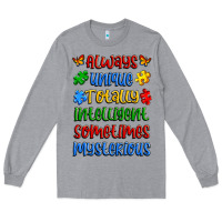 Heather Grey always unique totally intelligent sometimes myster Long Sleeve Tee - Artiststas