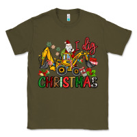 Army Green I Dig Christmas Classic Tee - MaliasSmallBusiness