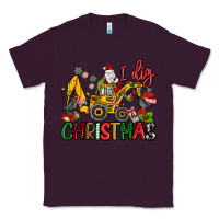 Plum I Dig Christmas Classic Tee - MaliasSmallBusiness