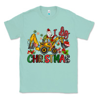 Seafoam I Dig Christmas Classic Tee - MaliasSmallBusiness