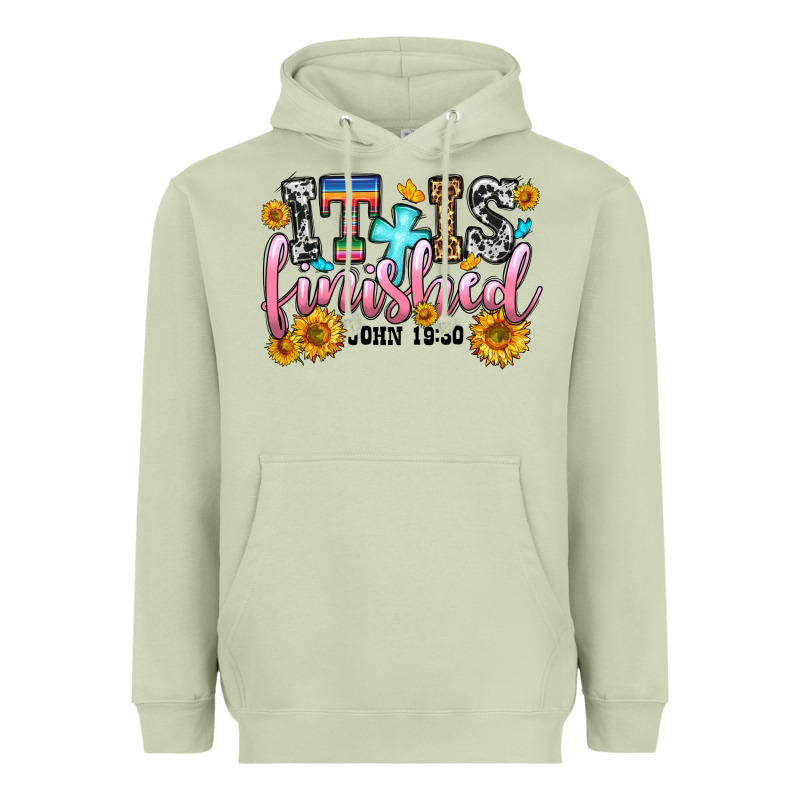 It Is Finished John 19 30 Heavyweight Hoodie by OliviaCreatesArt | Teevron