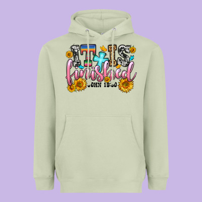 It Is Finished John 19 30 Heavyweight Hoodie Designed By Oliviacreatesart