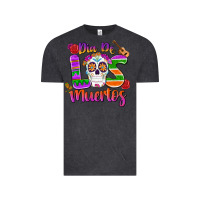 Vintage Black dia de los muertos Vintage Tee - MaliasSmallBusiness