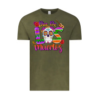 Vintage Olive dia de los muertos Vintage Tee - MaliasSmallBusiness