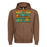Chestnut western cross Zipper Hoodie - TumblerDesignByShophia