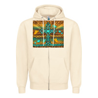 Sandshell western cross Zipper Hoodie - TumblerDesignByShophia