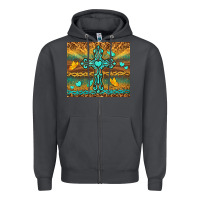 Smoke western cross Zipper Hoodie - TumblerDesignByShophia