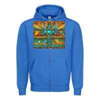 True Royal western cross Zipper Hoodie - TumblerDesignByShophia