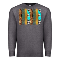 Charcoal Heather western brushstrokes Premium Sweatshirt - OliviaCreatesArt