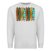 Dove Grey western brushstrokes Premium Sweatshirt - OliviaCreatesArt