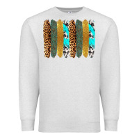 Oatmeal Heather western brushstrokes Premium Sweatshirt - OliviaCreatesArt