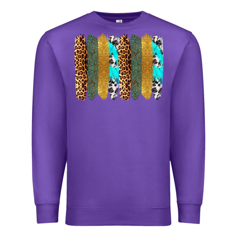 Western Brushstrokes Premium Sweatshirt by OliviaCreatesArt | Teevron