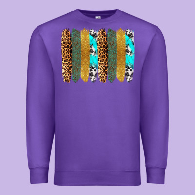 Western Brushstrokes Premium Sweatshirt Designed By Oliviacreatesart