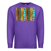 Purple western brushstrokes Premium Sweatshirt - OliviaCreatesArt
